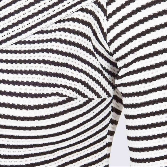 NWT Guess Off the Shoulder Striped Bodycon Dress - Picture 7 of 7